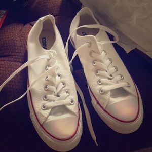 Brand new white chucks!